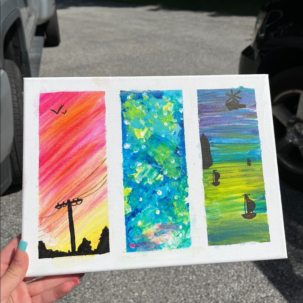 original abstract painting, canvas